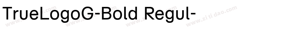 TrueLogoG-Bold Regul字体转换